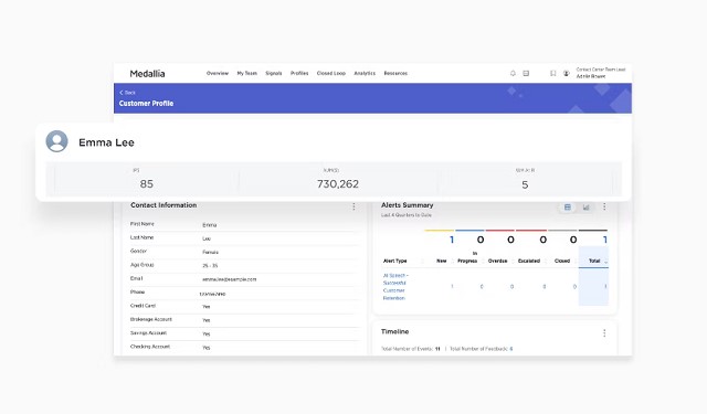 Medalliaの公式HPキャプチャ