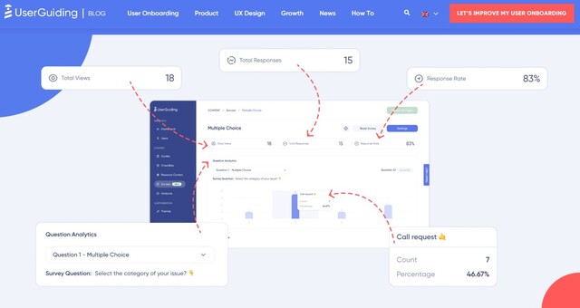 UserGuidingの公式HPキャプチャ