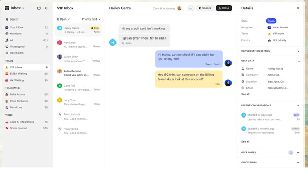 Intercomの公式HPキャプチャ
