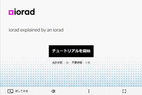 ioradの公式HPキャプチャ